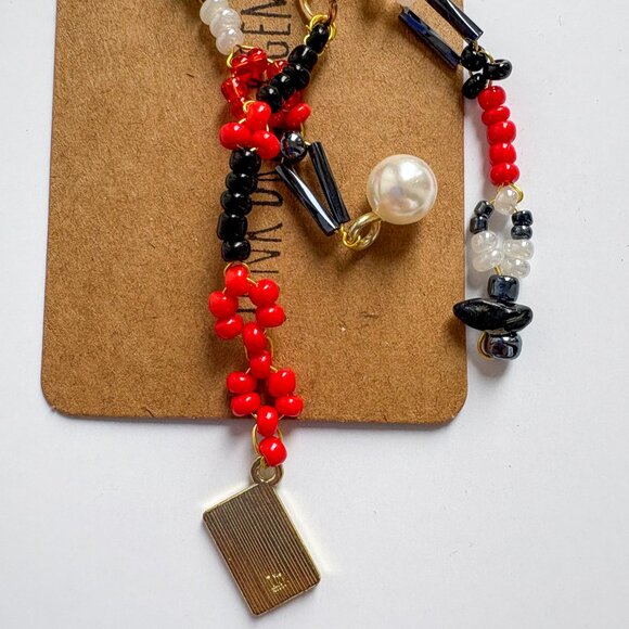 Handmade Beaded Ace Card Keychain - Picture 2 of 4
